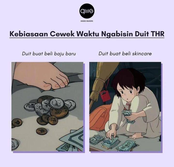 meme kocak tentang THR (instagram.com/goodesmaker)