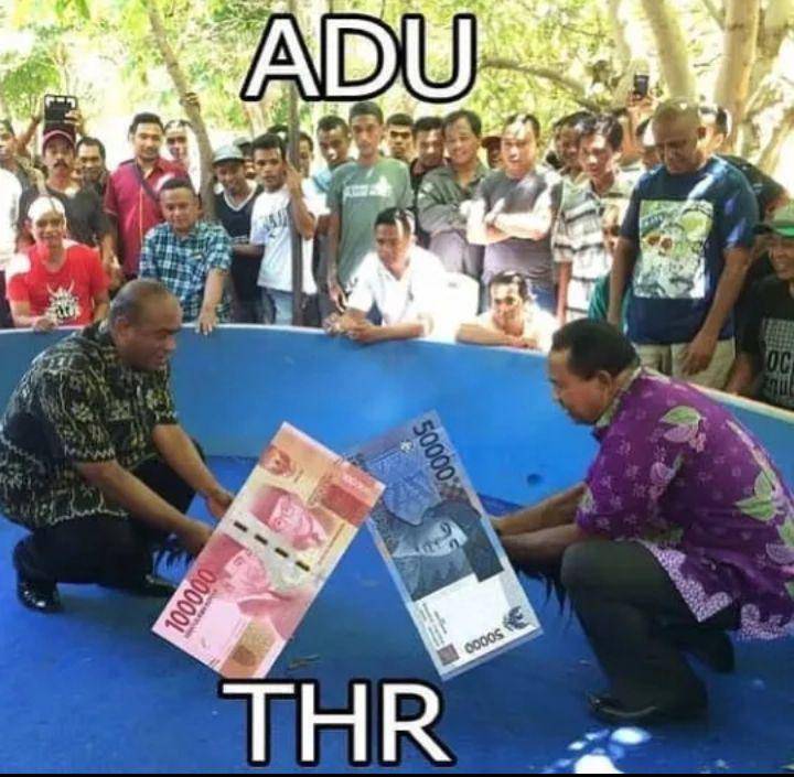 meme kocak tentang THR (instagram.com/acmdfkry)