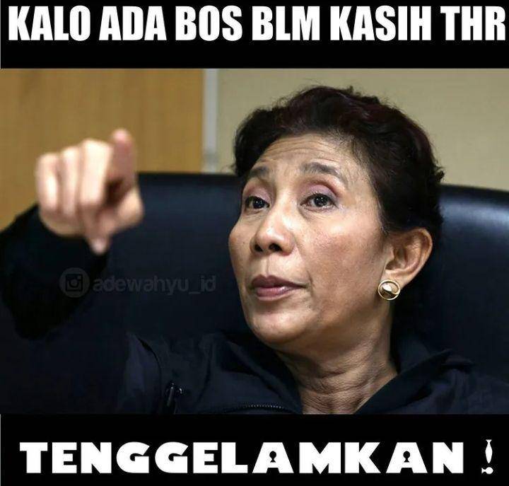 meme kocak tentang THR (instagram.com/adewahyu_id)