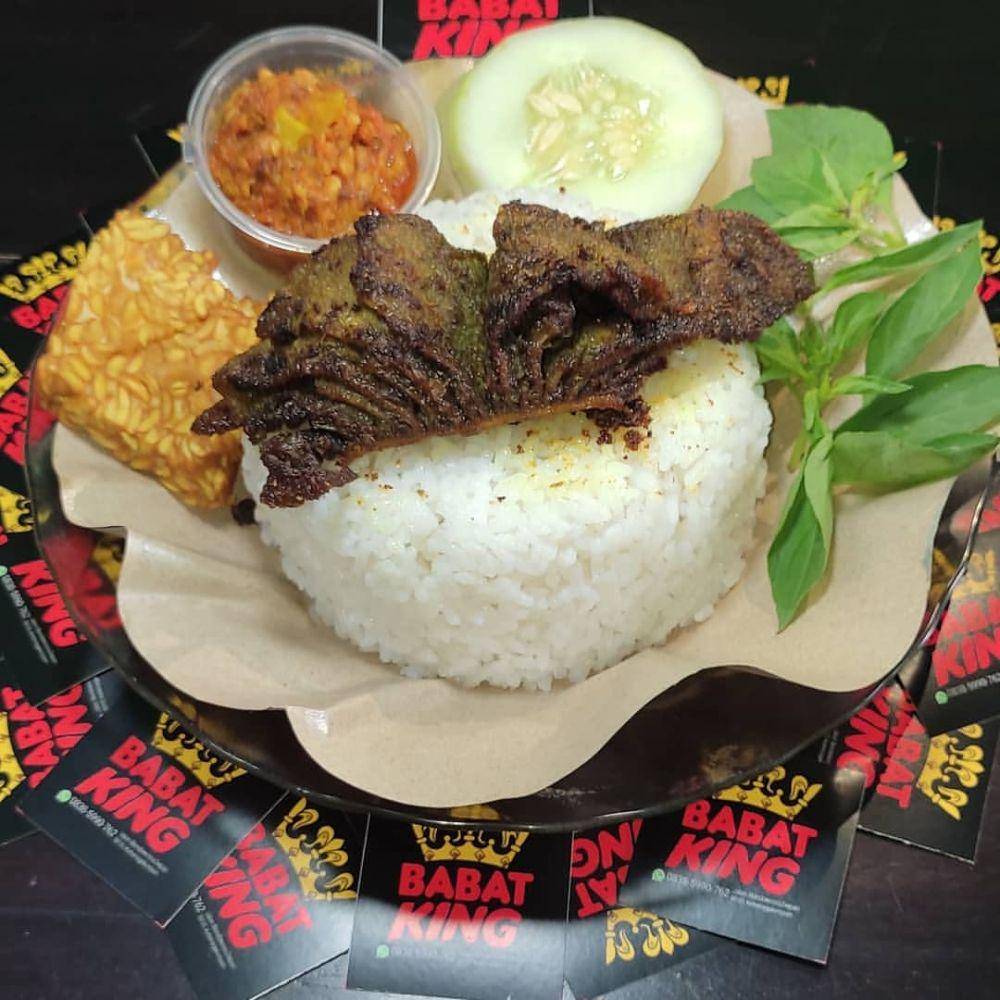 sepiring nasi babat di Babat King (instagram.com/king_babat)