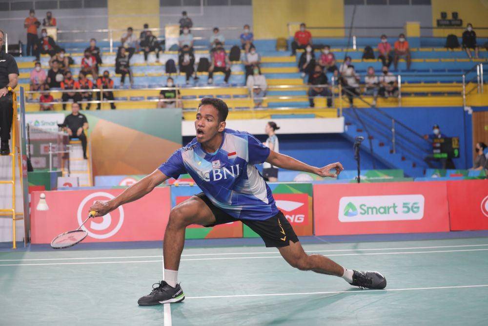 Tunggal Putra Chico Aura Dwi Wardoyo di Kejuaraan Bulu Tangkis Asia 2022. (IDN Times/PBSI)