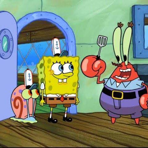 Gary bekerja di Krusty Krab (flickr.com)