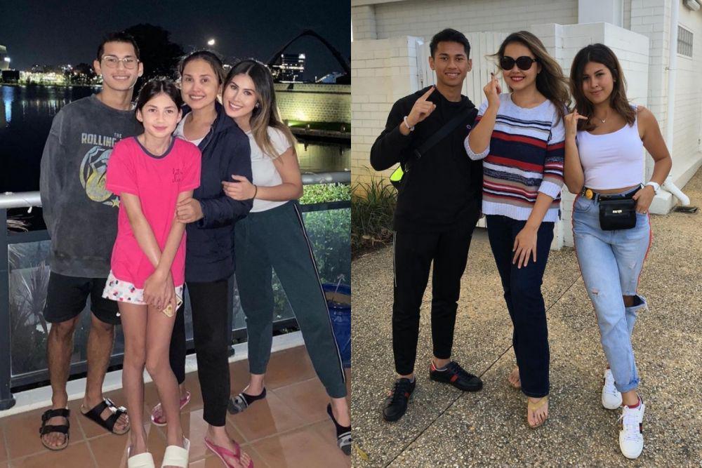 9 Potret Cindy Claudia Harahap dan Tiga Anaknya, Mirip Bule Semua!