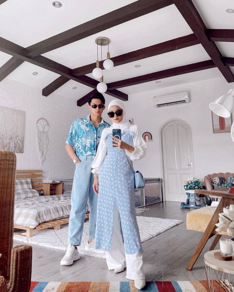 Baju Lebaran Couple (instagram.com/dindahw)