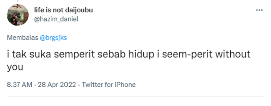 gombalan lebaran vibes ala negeri seberang (twitter.com/hazim_daniel)