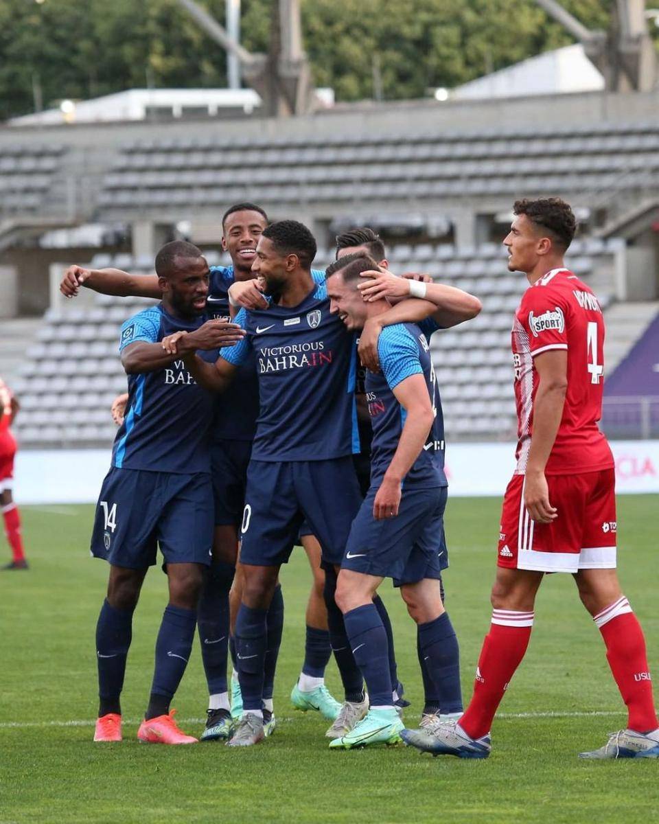Pemain Paris FC saat merayakan gol. (instagram.com/parisfc)