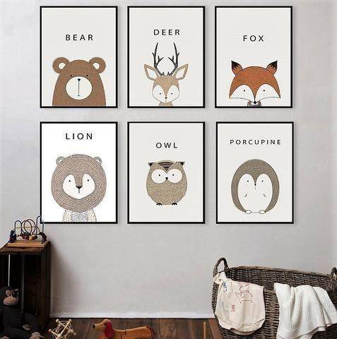 Hiasan dinding kamar anak (pinterest.com/littleonesspaces)