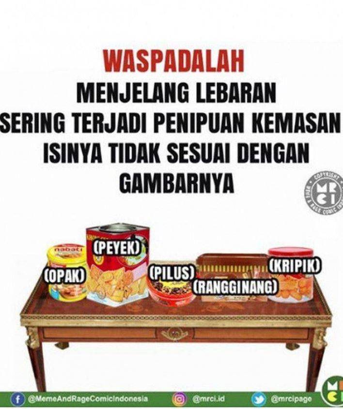 meme tertipu isi kaleng biskuit (instagram.com/mrci.id)