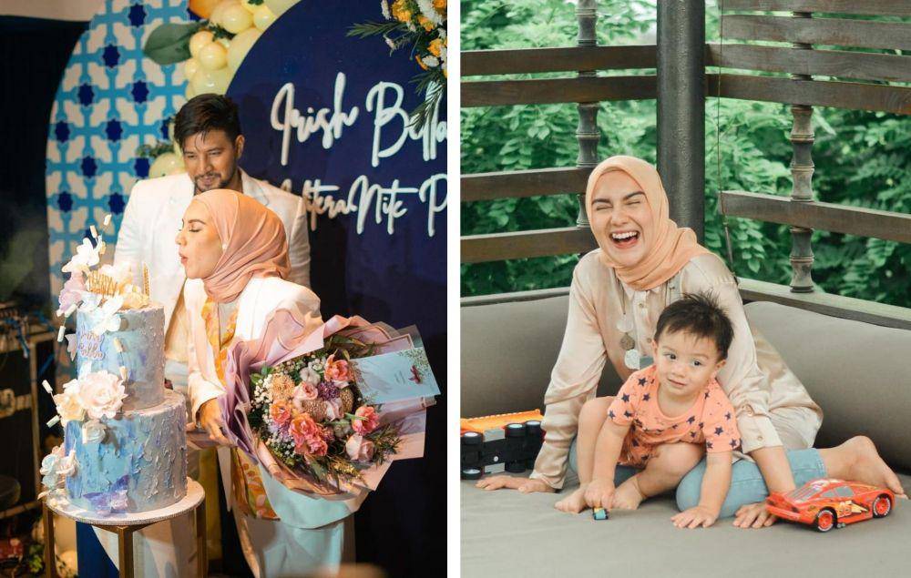 kolase potret keluarga Irish Bella (instagram.com/_irishbella_ | instagram.com/airrumiakbar1453)