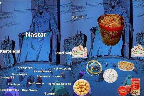 meme kasta kue Lebaran (twitter.com/convomf | instagram.com/sa_esa)