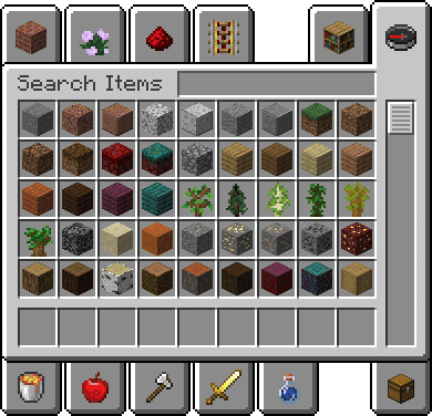 ilustrasi inventori mode kreatif (minecraft.fandom.com)