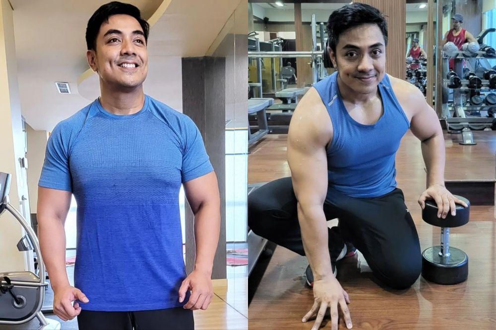 10 Potret Terkini Ustaz Riza Muhammad, Macho dan Atletis