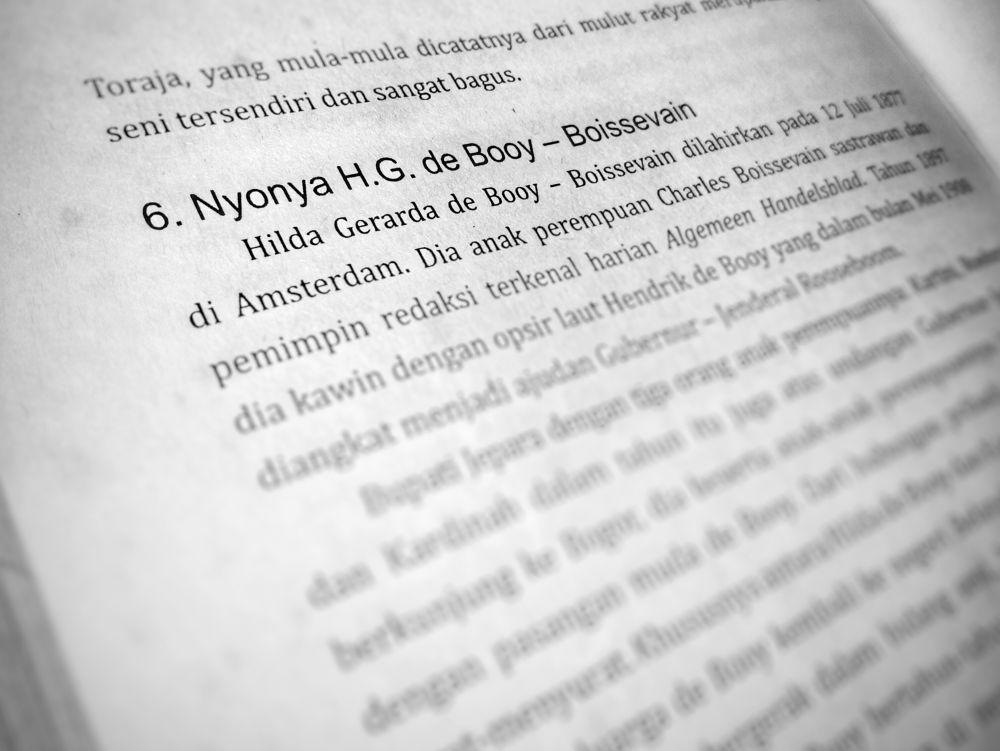 biografi Nyonya H.G. de Booy dalam buku "Habis Gelap Terbitlah Terang" (dok.pribadi/himatulaliyah)
