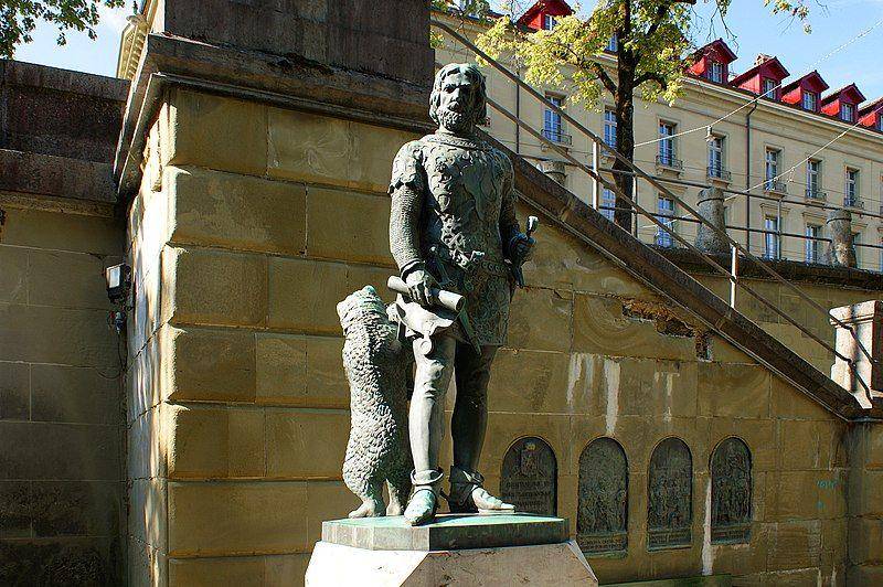 monumen Zähringerdenkmal di Bern, Swiss (commons.wikimedia.org)