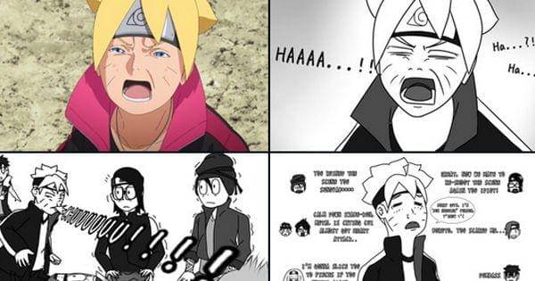 Boruto yang pengen bersin ( twitter.com / @VDro_6p )
