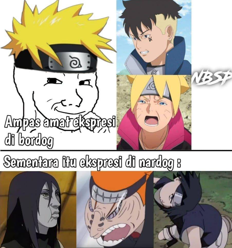 Animasi ekspresi kocak di Naruto dan Boruto ( facebook.com / LeeZaa )