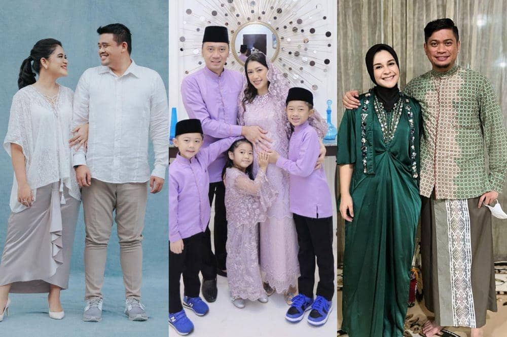 12 Ide Baju Lebaran 2022 ala Keluarga Pejabat, Semarakkan Hari Raya