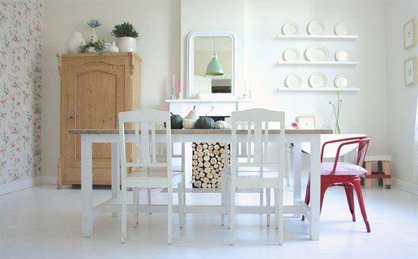 ilustrasi ruang makan Scandinavian (pinterest.com/Home Design Lover)