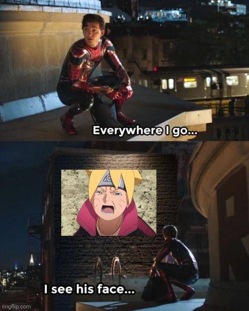 Peter saat melihat wajah Boruto ( Twitter.com / Nightmare 😈 (CW: OP) )