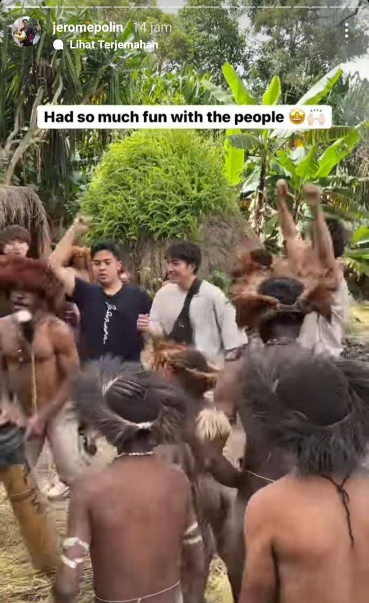 Jerome Polin dan Waseda Boys di Papua (instagram.com/jeromepolin)