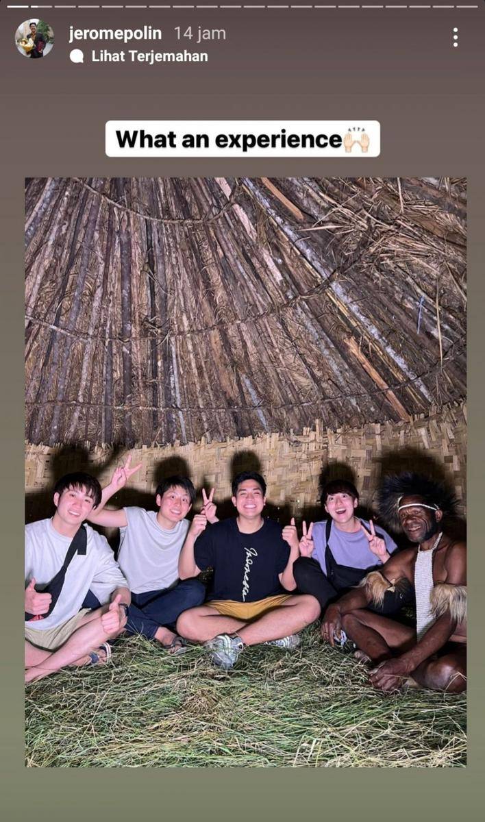 Jerome Polin dan Waseda Boys di Papua (instagram.com/jeromepolin)