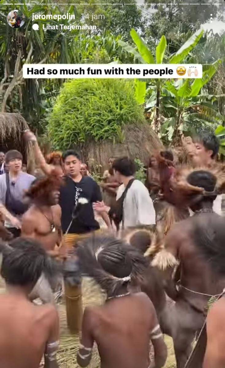 Jerome Polin dan Waseda Boys di Papua (instagram.com/jeromepolin)