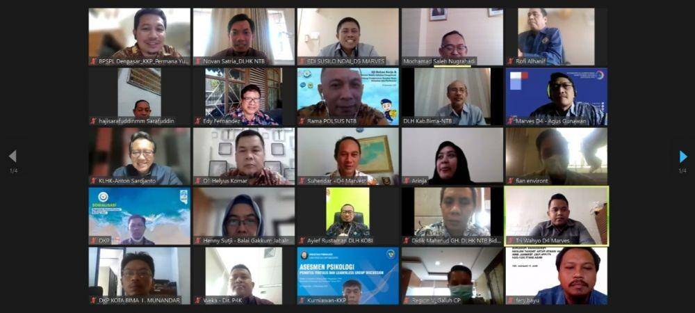 Rakornis lintas kementerian dan lembaga membahas dugaan pencemaran lingkungan di Teluk Bima (Dok. Dinas LHK NTB)