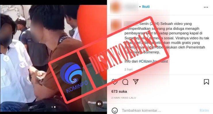 Viral video pungutan liar saat mudik gratis /dok Kominfo