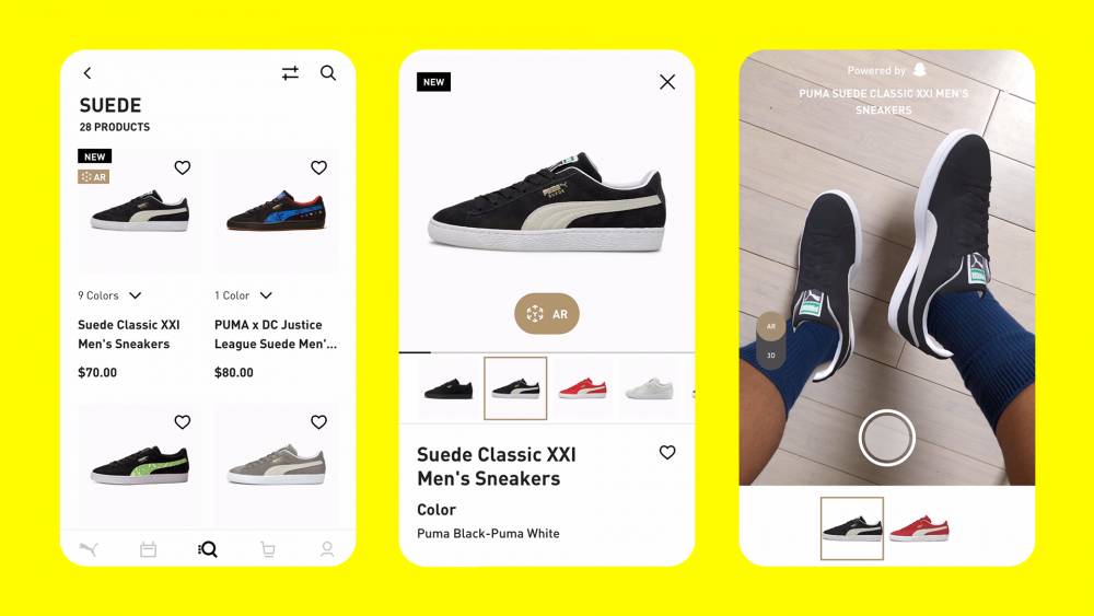 fitur belanja berbasis AR di Snapchat (Dokumentasi Snap)