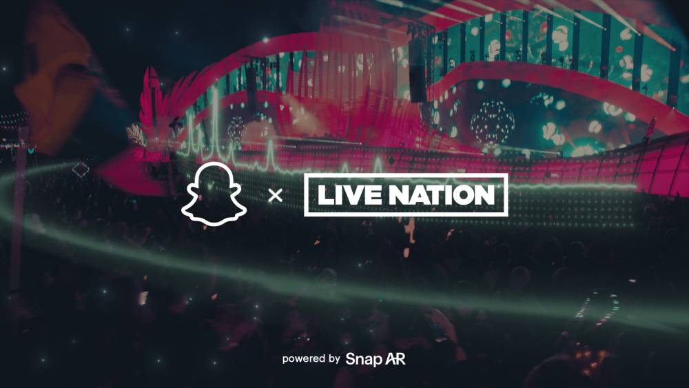 Snap bekerja sama dengan Live Nation dengan teknologi AR. (Dokumentasi Snap)