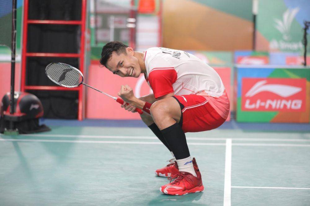 Jonatan Christie di Kejuaraan Bulu Tangkis Asia 2022 (Dok. PP PBSI)