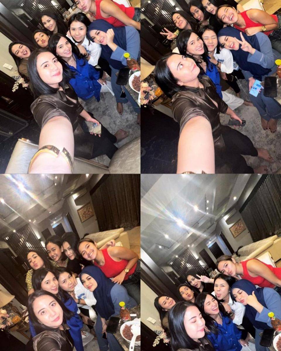Aurel buka bersama geng SMA (instagram.com/aurelie.hermansyah)
