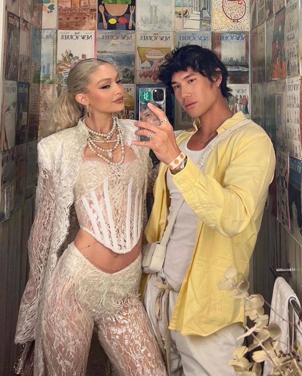 Makeup Artist Patrick Ta di pesta ulang tahun Gigi Hadid yang ke-27 (instagram.com/gigihadid)