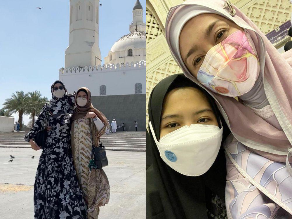 9 Potret Desy Ratnasari saat Ibadah Umrah, Khusyuk Bareng Anak!