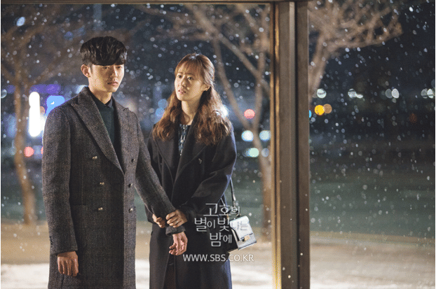 potret Lee Ji Hoon sebagai Hwang Ji Hoon dan Kwo Yuri sebgai Go Ho  (dok. SBS/Gogh, The Starry Night)