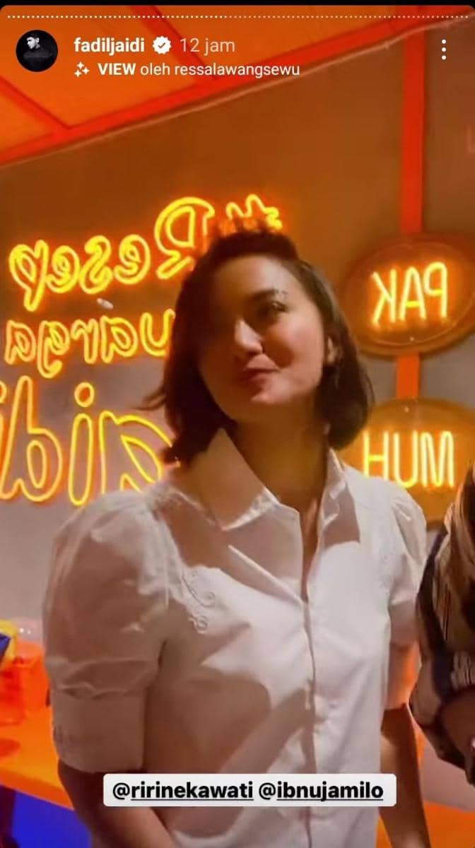 potret artis di grand opening Waroeng Pak Muh (instagram.com/fadiljaidi)