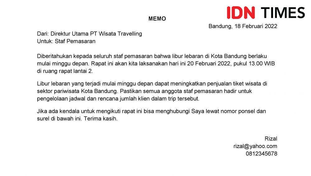 Ilustrasi memo (IDN Times/Zihan Berliana)