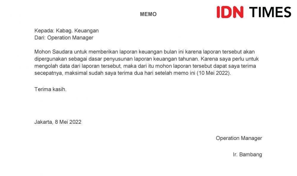 Ilustrasi memo (IDN Times/Zihan Berliana)