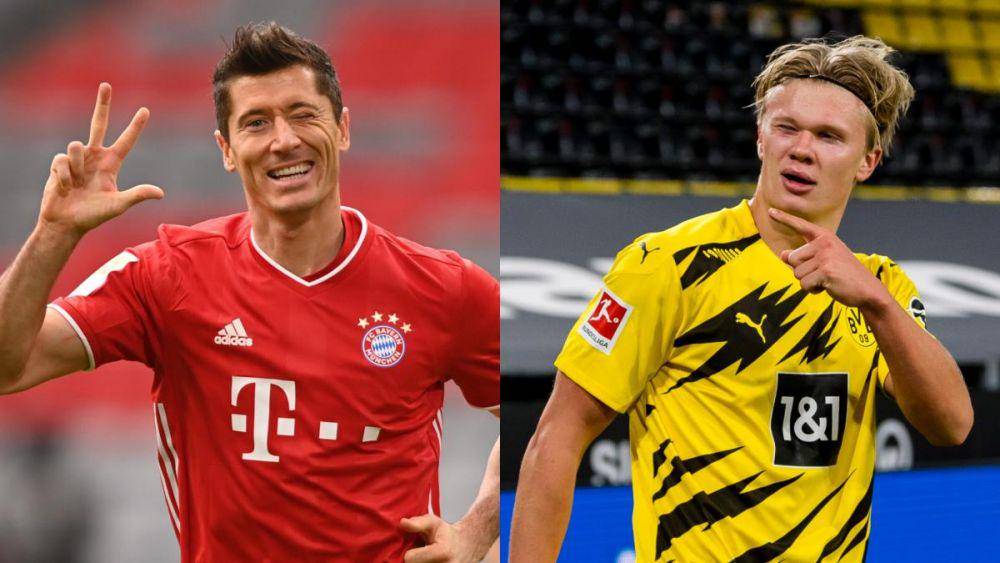 potret Robert Lewandowski dan Erling Haaland (as.com)