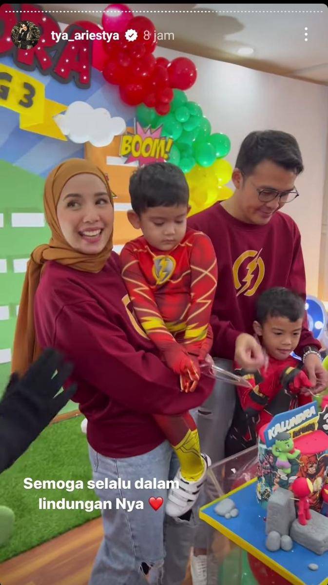 potret ulang tahun Kalundra anak Tya Ariestya (instagram.com/tya_ariestya)