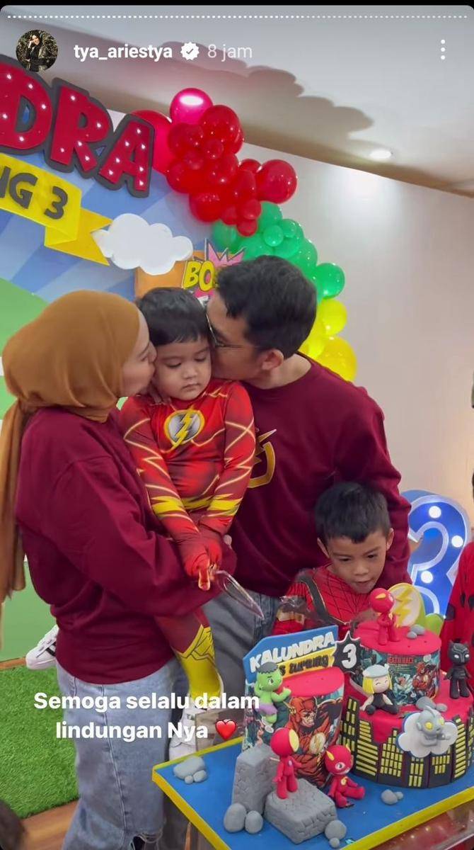 potret ulang tahun Kalundra anak Tya Ariestya (instagram.com/tya_ariestya)