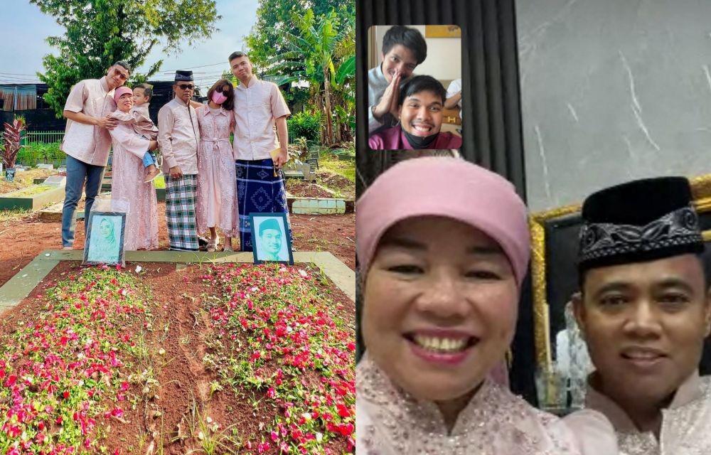 10 Momen Lebaran Keluarga Fuji, Ziarah ke Makam Vanessa dan Bibi
