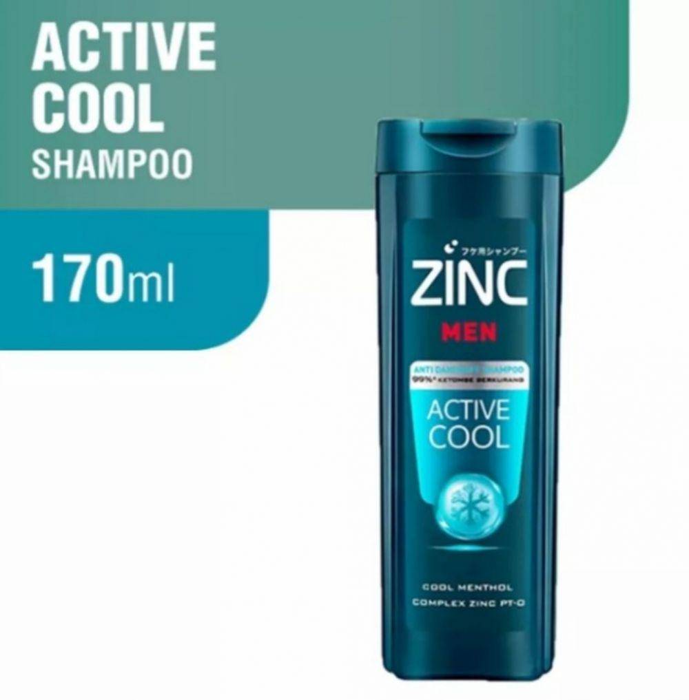ZINC Men Active Cool Shampoo (tokopedia.com/rajawali seller)