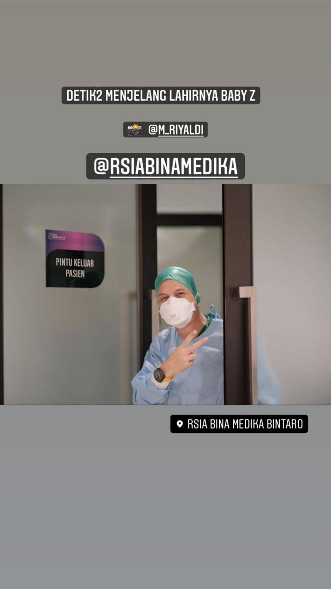 Lidi Brugman melahirkan anak kedua (M_riyaldi via Instagram.com/_luckyperdana_/)