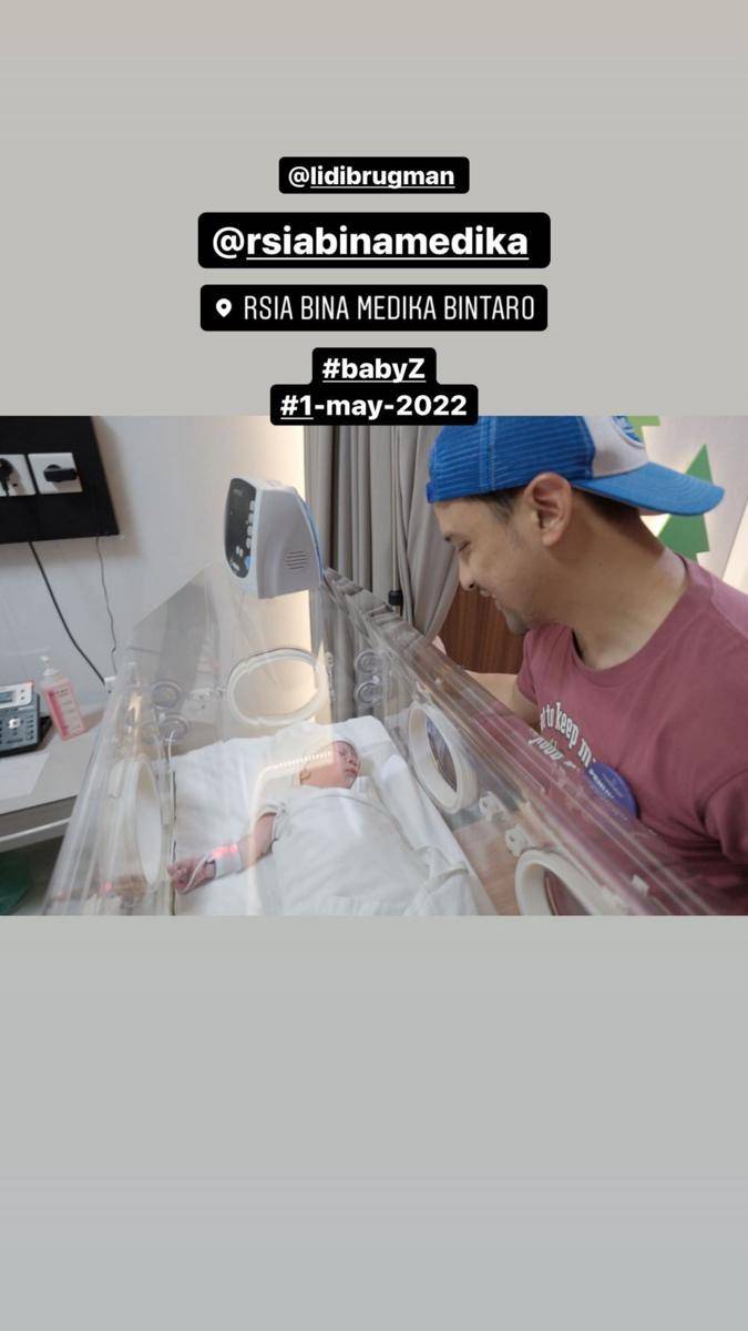 Lidi Brugman melahirkan anak kedua (M_riyaldi via Instagram.com/_luckyperdana_/)