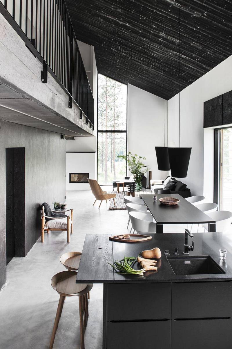 Desain Rumah Bernuansa Hitam Putih (heyscandia.com)