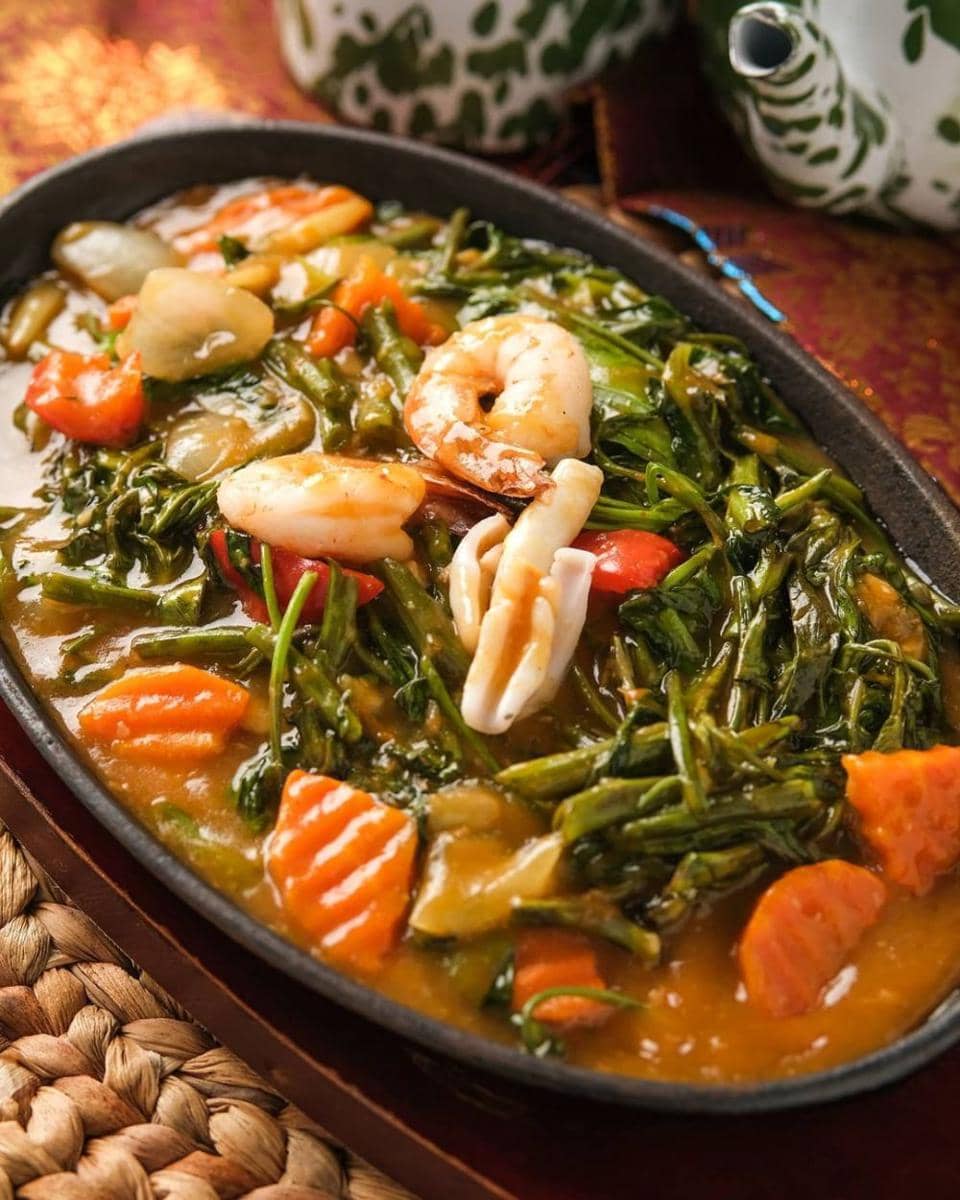 ilustrasi kangkung seafood (instagram.com/mei_meiresto)