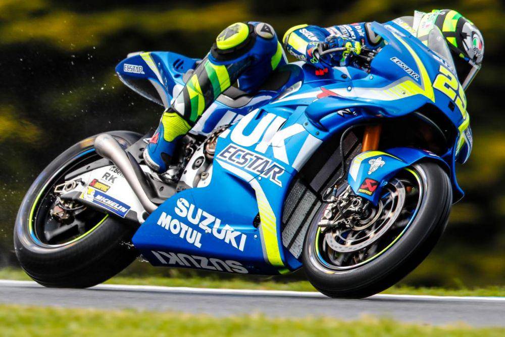 Andrea Iannone saat menaiki GSX-RR 2017. (motogp.com)