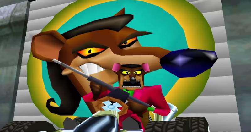 karakter Pinstripe Potoroo (dok. Naughty Dog/Crash Team Racing)