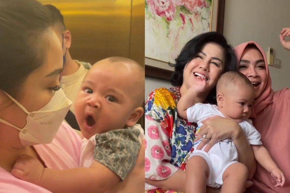 momen lebaran keluarga Raffi dan Gigi di apartemen Rieta Amilia (youtube.com/mamarieta)